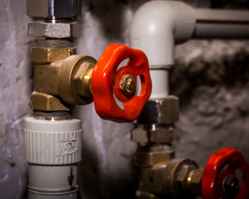 Piping with taps, Central heating system